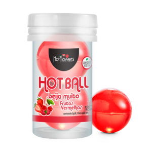 Hot Ball I Bolinha Explosiva Beija Muito Frutas Vermelhas - Hot Flowers